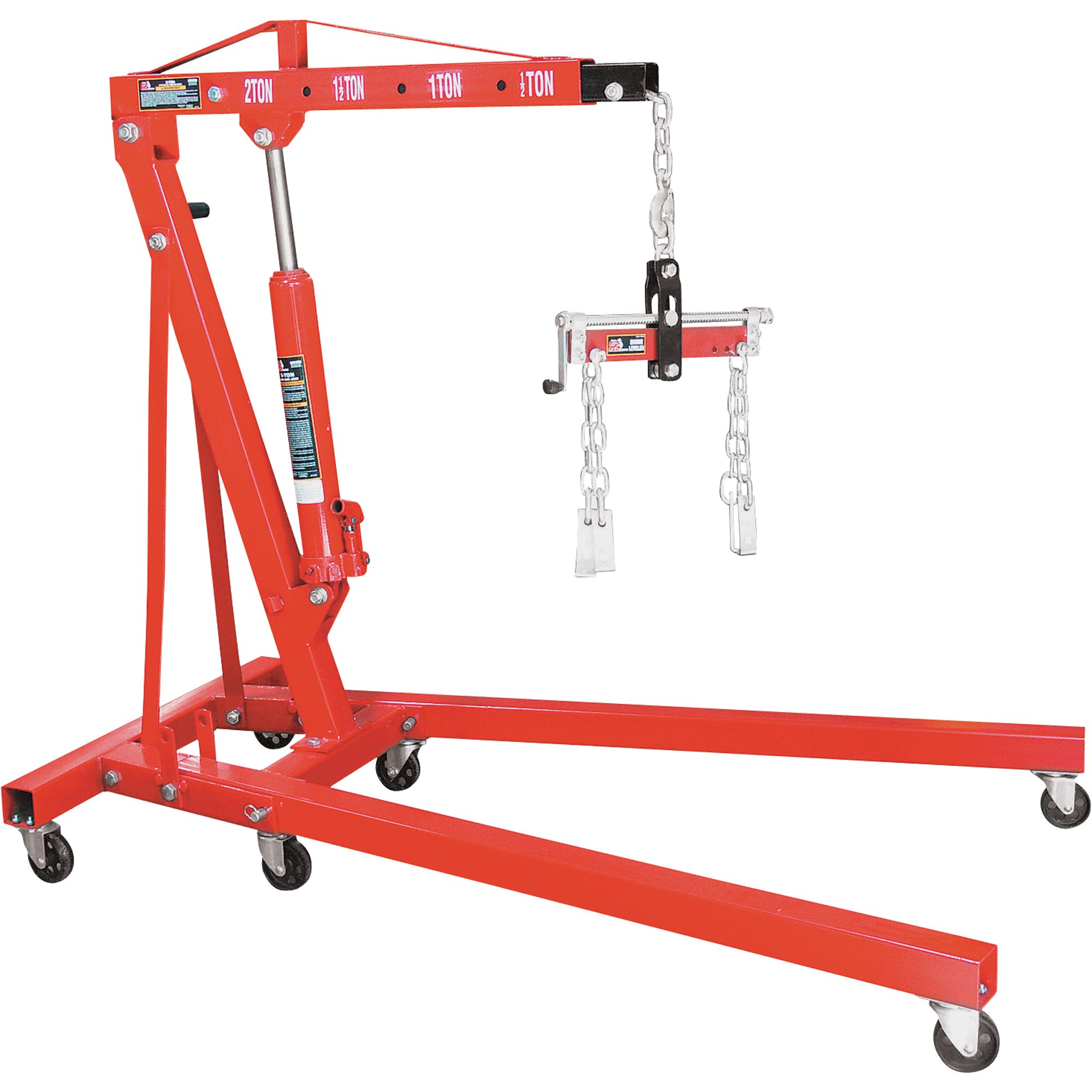 Torin Big Red 2 Ton Folding Shop Crane with Free Load Leveler — Model# T32002